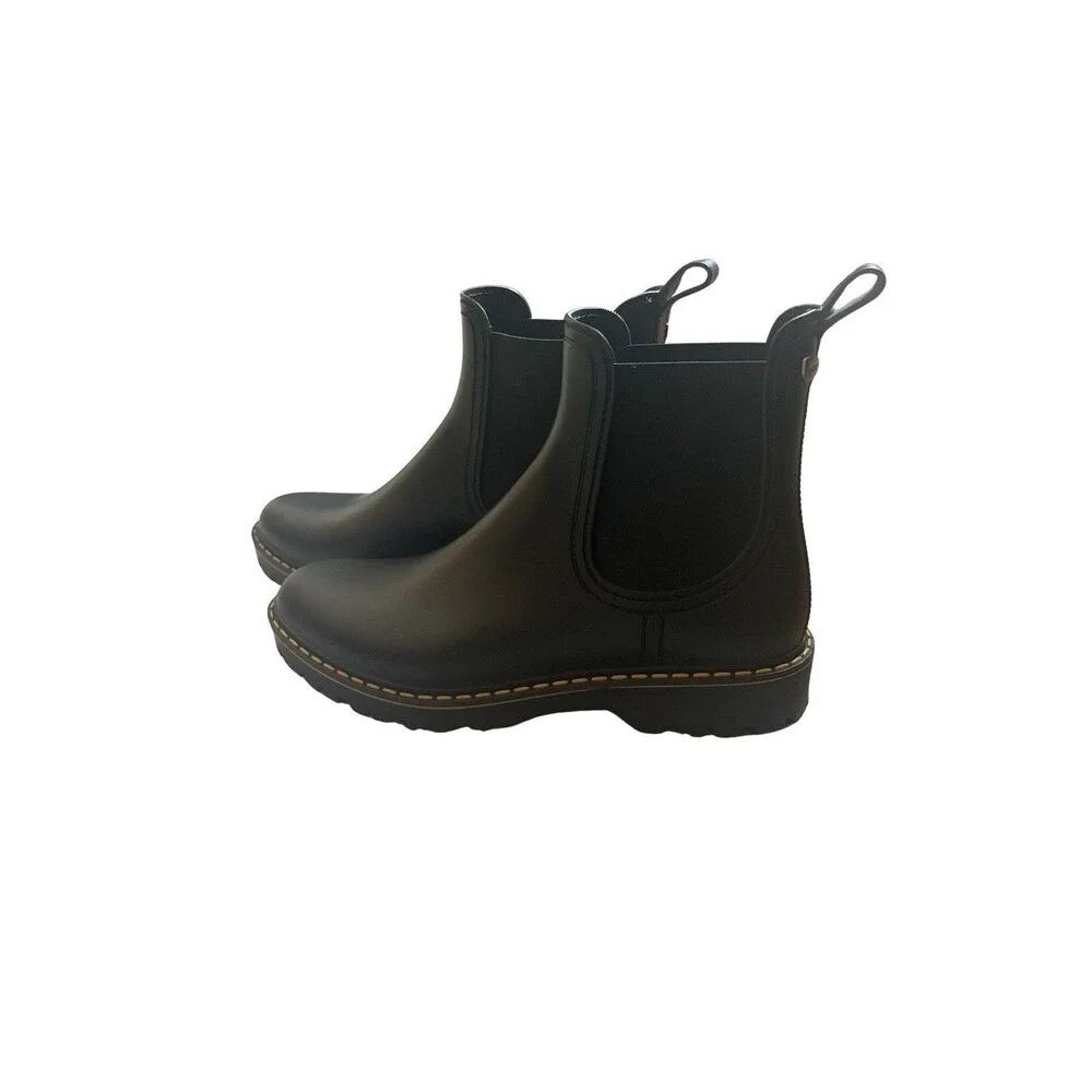 Igor Chelsea Rain Boots Women, Size 40 (US 9-9.5), Black, Made in Spain, EUC - Picture 4 of 5